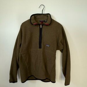 Vintage 1998 Women’s Patagonia Olive Green Synchilla Pull-over